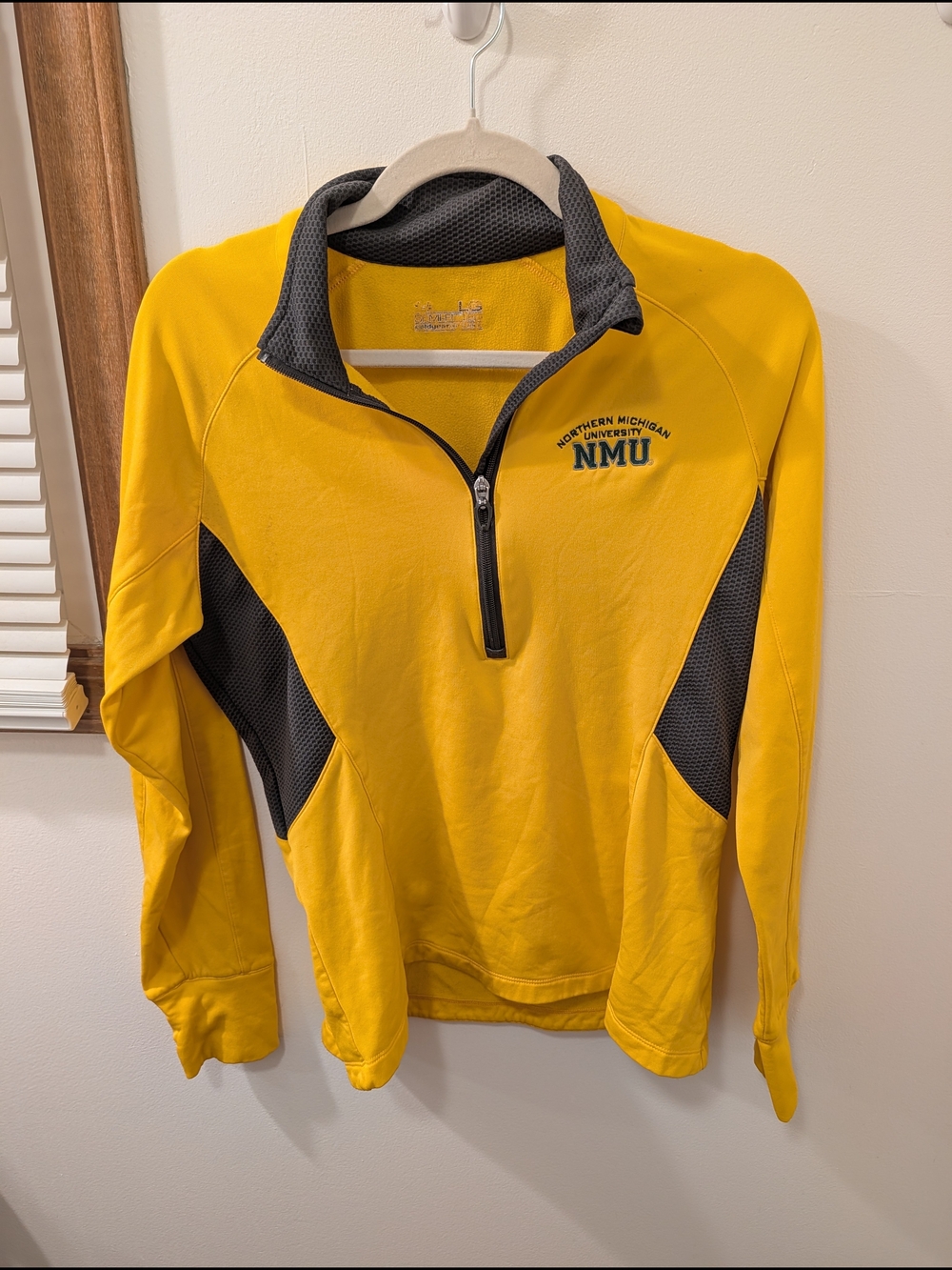 Under Armour Northern Michigan University Yellow Quarter-Zip Pullover